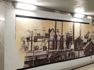 Bytom rewitalizuje przestrzeń podziemną. Murale śląskiej artystki zmieniają stację kolejową