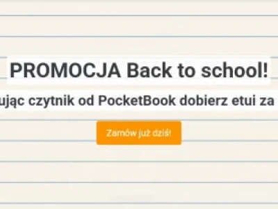 Back To School: promocja na czytniki PocketBook – etui za 1 zł