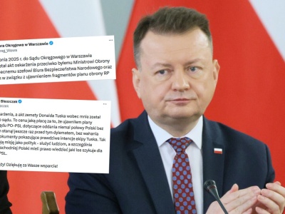 Błaszczak ma odpowiedzieć za ujawnienie tajemnicy państwowej na potrzeby kampanii PiS, znany jest już akt oskarżenia