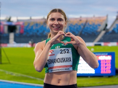 Kryscina Cimanouska mistrzynią Polski w biegu na 100 metrów!
