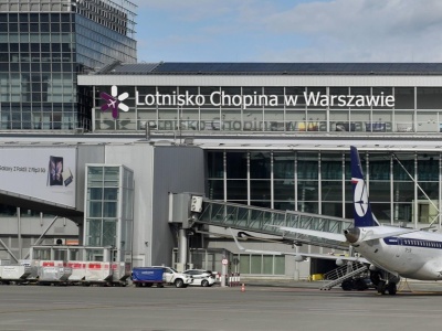 Wypadek na warszawskim lotnisku. 