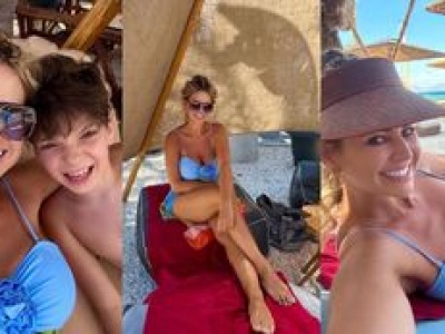 Maja Rutkowski tęskni za urlopem i prezentuje serię fotek w niebieskim stroju kąpielowym