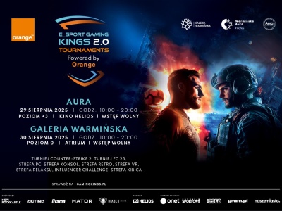 Wielki turniej E-Sport Gaming Kings 2.0 Tournaments Powered by Orange ponownie w Olsztynie