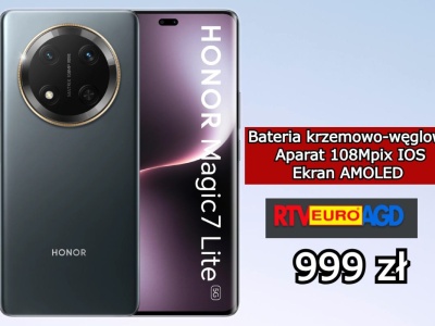 Z 1336 na 999 zł. Spora obniżka smartfona Honor Magic7 Lite 5G w RTV Euro AGD