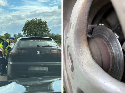 Seat w tragicznym stanie zatrzymany w Lublinie. Brak hamulców, katalizatora i zużyte opony