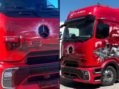 Zaokrąglony Actros z „Rundhauberem” na kabinie – tuning z nawiązaniem do historii