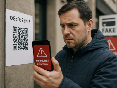 Mandaty, paczki, promocje - fałszywe kody QR nową metodą wyłudzeń danych i pieniędzy