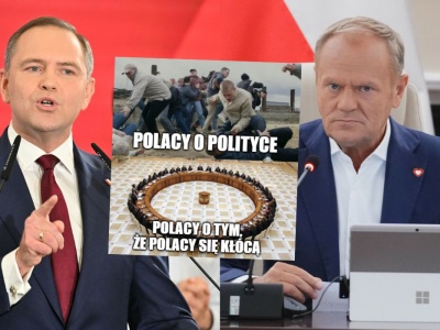 Sondaż: aż 90% Polaków zgaduje, a właściwie oczekuje, że prezydent i premier będą drzeć koty i sobie pyskować