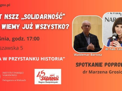 Dyskusja: 45 lat NSZZ „Solidarność” – czy wiemy już wszystko?
