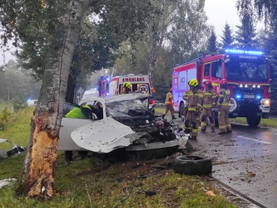 Wypadek w miejscowości Bornity. Jedna osoba trafiła do szpitala
