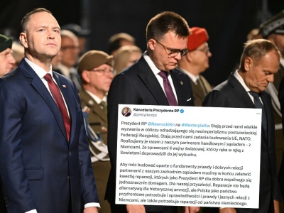 Prezydent Nawrocki na Westerplatte zapowiedział, że będzie domagał się reparacji od Niemiec