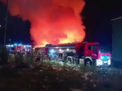 Potężny pożar na Lubelszczyźnie. Władze apelują do mieszkańców