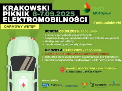 Przyjdź, poznaj, polub, czyli Krakowski Piknik Elektromobilności
