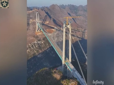 Wiemy, kiedy nastąpi otwarcie najwyższego mostu świata. Jest na wysokości 625 m nad ziemią