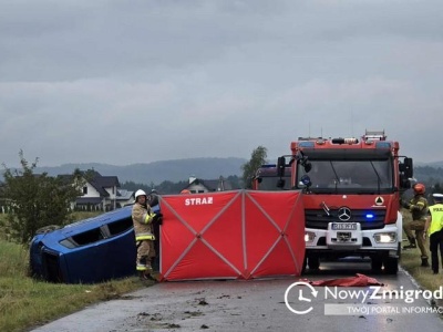 Tragiczny wypadek w miejscowości Czekaj. Zginęła pasażerka pojazdu