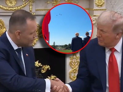 Tak Trump przywitał Nawrockiego w Białym Domu. Symboliczny i wyjątkowy gest na niebie [WIDEO]