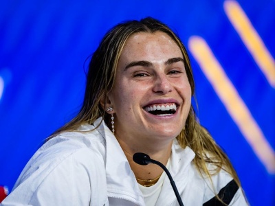 Show Sabalenki na konferencji. 