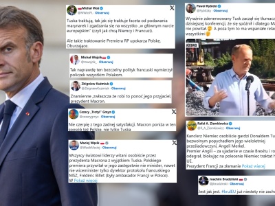Macron upokorzył premiera RP? Tusk tłumaczy: Spóźniłem się
