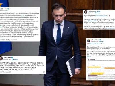 Domański obwinia za rating... prezydenta Nawrockiego!
