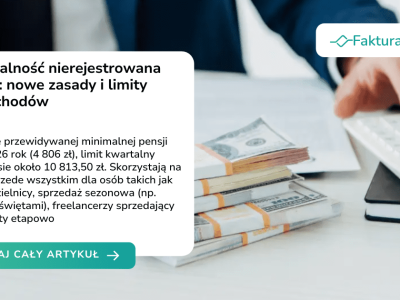 Działalność nierejestrowana 2026: nowe zasady i limity przychodów