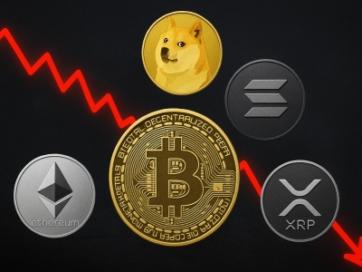Kursy ETH, XRP, DOGE, SOL i BTC w dół. Ogromna likwidacja 1,7 mld USD w 24h