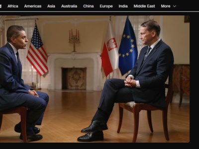 Sikorski: „Trump kocha zwycięzców”, dlatego stawia na Ukrainę, bo Rosja to „papierowy tygrys”