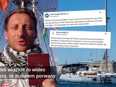 Izrael zatrzymał konwój z pomocą humanitarną dla Gazy, w tym polskiego posła