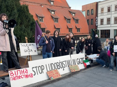 Manifestacja solidarności z Palestyną: „Ludobójstwo w Gazie naprawdę się dzieje!
