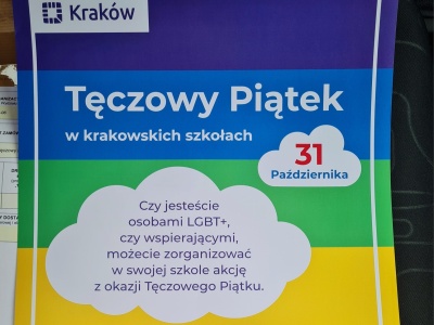 Kraków przygotowuje się do Tęczowego Piątku. Są już plakaty dla szkół