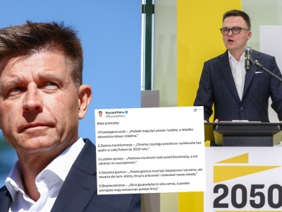 Petru obiecuje, że pod jego rządami Polska 2050 będzie miała nawet 10% poparcia