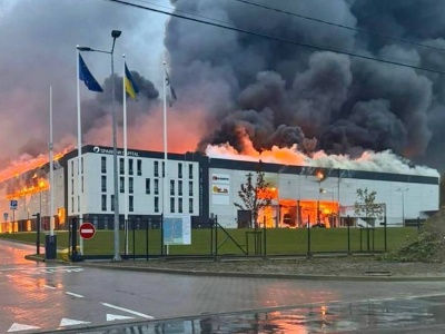 Rosyjski atak na Lwów. Spłoną towar polskiej firmy