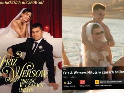 Film, który Friz i Wersow nagrali o sobie i swoim weselu, zbiera gorsze oceny niż 