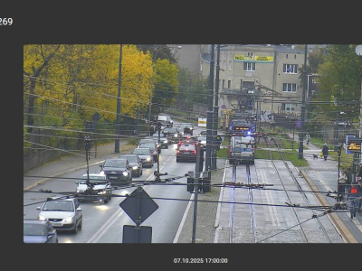 Zderzenie tramwaju z osobówką. Uruchomiono komunikację zastępczą