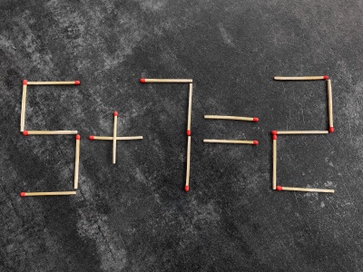 Łamigłówka matematyczna dla bystrzaków. Trzeba przełożyć zapałkę w mniej niż 15 sekund