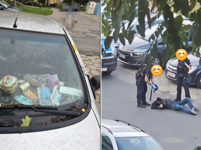 Wrak osobówki, fekalia i całodobowe libacje. Mieszkańcy ul. Wyszyńskiego w Olsztynie mają dość
