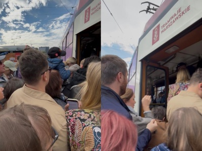 Przepychali się i kłócili, by wsiąść do tramwaju z muzyką Chopina. Mamy wideo