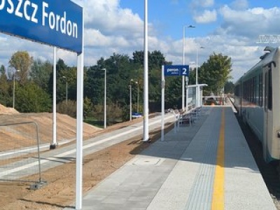 Nowy peron kolejowy w bydgoskim Fordonie. Następny w kolejce jest przystanek Stary Fordon