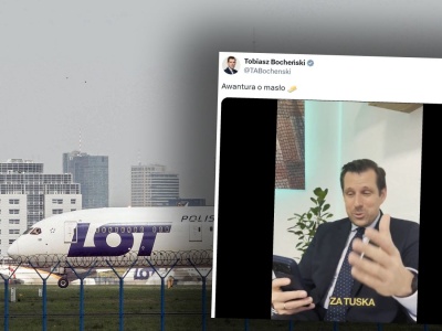 Awantura o masło w samolotach. Polityk PiS bije na alarm, rzecznik LOT odpowiada