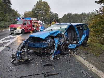 Wypadek pod Płockiem. W szpitalu pięć osób, w tym dziecko