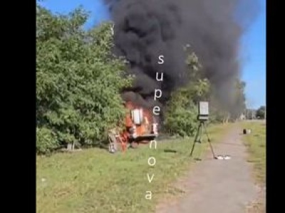 Rozstawili system antydronowy. Został zniszczony chwilę później