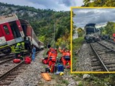 Katastrofa kolejowa na Słowacji. Zderzyły się dwa pociągi ekspresowe