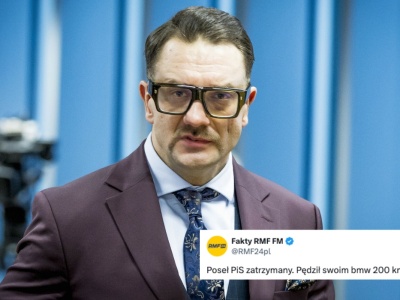 RMF: poseł Mejza został zatrzymany przez policję, gdy jechał swoim BMW 200 km/h