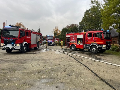 Pożar w agroturystyce (ZDJĘCIA)
