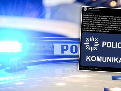 Zbrodnia pod Radomiem. Atak na małżeństwo. Policja wydała komunikat