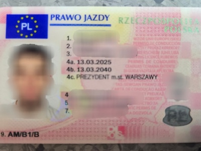 Ukrainiec jeździł na prawie jazdy kupionym w internecie