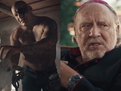 Popek z główną rolą w filmie obok topowych aktorów: Grabowski, Figura, Zamachowski