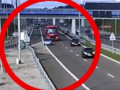 Zatrzymał się na S19, bo przegapił zjazd. Życie zawdzięcza kierowcy cysterny