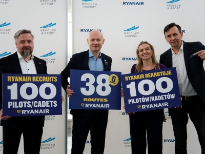 Zimowy rozkład lotów Ryanaira z Wrocławia z sześcioma nowymi trasami