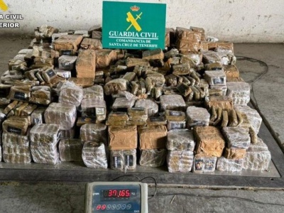 375 kg haszyszu w furgonecie na TF-1 – zatrzymanie na Teneryfie