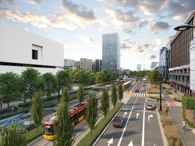 W cieniu powrotu tramwajów startuje Nowe Centrum Warszawy